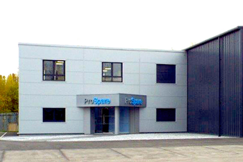 New head office and warehouse for Prospare, Pinxton designed by Darren Mayner