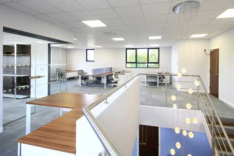Office interior design at ProSpare, Pinxton designed by Darren Mayner